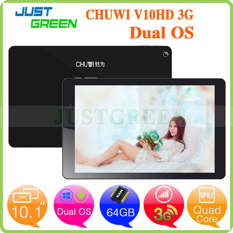 10 1 inch IPS 1920 1200 Chuwi V10HD 3G Dual Boot Tablet PC Z3735F Quad Core