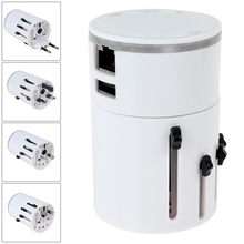 Worldwide USB Power EU US UK AU Plug Socket for Travelling