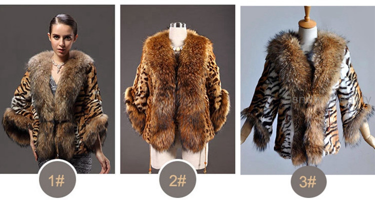 rabbit fur jacket with raccoon fur collar (1)