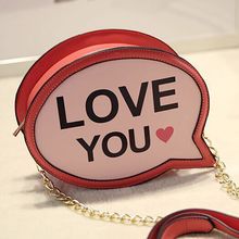 Cute circular letter shape bags playful shapes chain bag original design Clutch ride the tide of