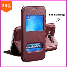 original cartoon genuine leather case for samsung galaxy j3 j 3 mobile phone case leather back cover luxury covers flip cases