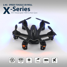 Black MJX X901 X Series Mini 6 Axis Gyro 2.4G 3D Roll Nano RC Hexacopter Drone
