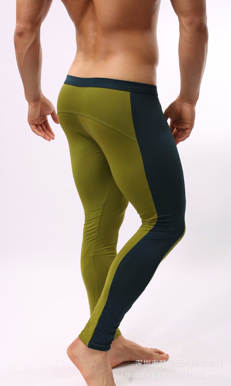 Men in tight yoga on sale pants