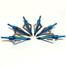 6pc broadheads fixed blade for hunting archery 100 grain arrow head 6Pc aftershock hunting arrow head