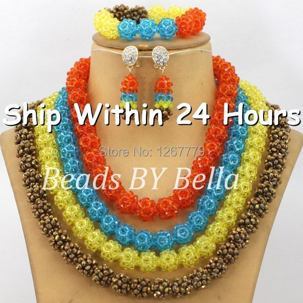 2014 New Free Shipping African Coral Beads Jewelry Set African Bridal Nigerian Wedding African Beads Jewelry Set Crystal ABJ823