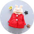 Female baby winter coat 0 1 2 3 baby clothes cotton jacket girl 6 12 months
