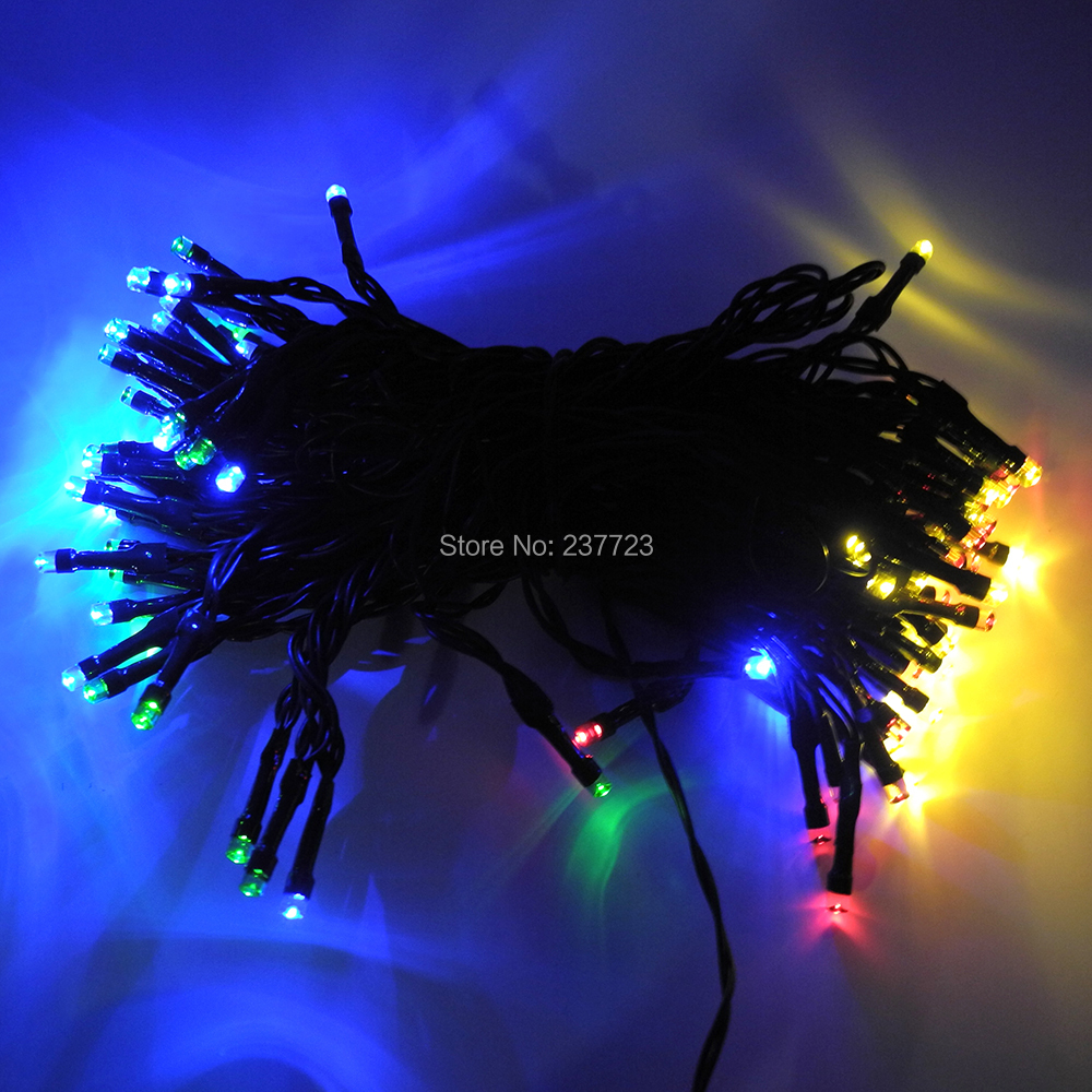 Blue Green White multicolor Outdoor Yellow Solar Led String Fairy Light Christmas String Lights ...