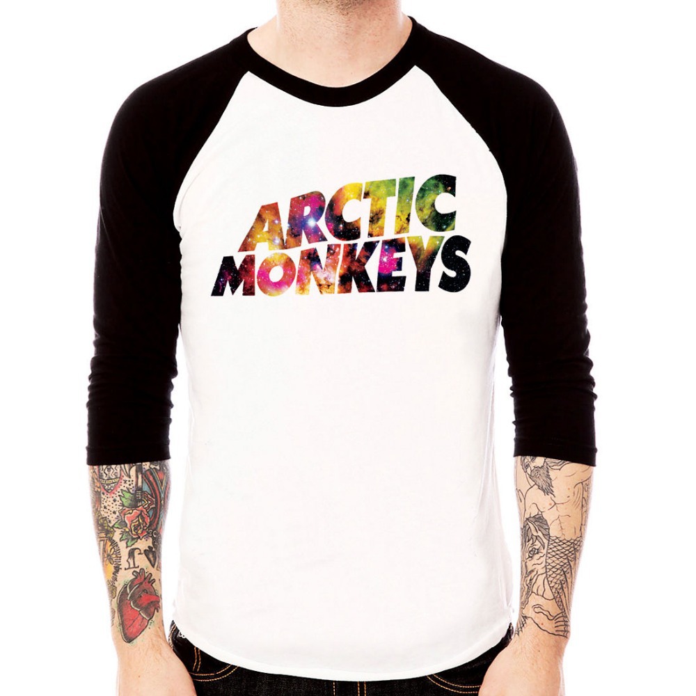 aliexpress buy arctic monkeys galaxy rock band baseball t shirt 3 4 sleeve raglan aliexpress buy arctic monkeys galaxy rock band baseball t shirt 3 4 sleeve raglan