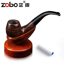 Worldwide Free pipe ZOBO be in great demand  Ebony high quality Smoking Pipes  ZB-838YD wood Ben Type tobacco pipes