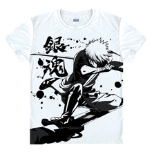 Gintama T-shirts kawaii Japanese Anime t shirt Manga Shirt Cute Cartoon Silver Soul Gin Tama Cosplay shirts 40244441291 tee 358