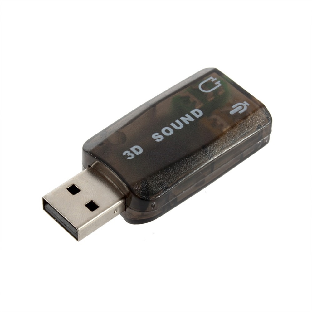 1 pcs USB Sound Cards 3 5mm Audio Headset Headphone Earphone Mic Microphone Jack Converter Adapter