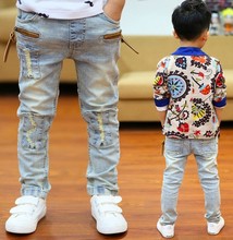 High quality 2015 Spring and Autumn kids pants boys baby Stretch joker jeans children jeans