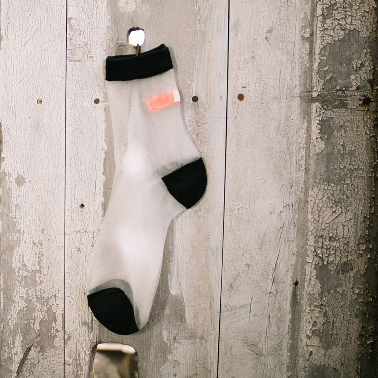 laddy socks Glass-silk stockings stockings stretch band aid-OK transparent crystal socks women socks 5