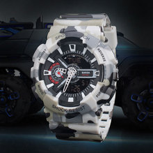 New Mountaineering Double Movement Dual Display Electronic Watches Men Military Camouflage Casual Wristwatches Waterproof Unisex