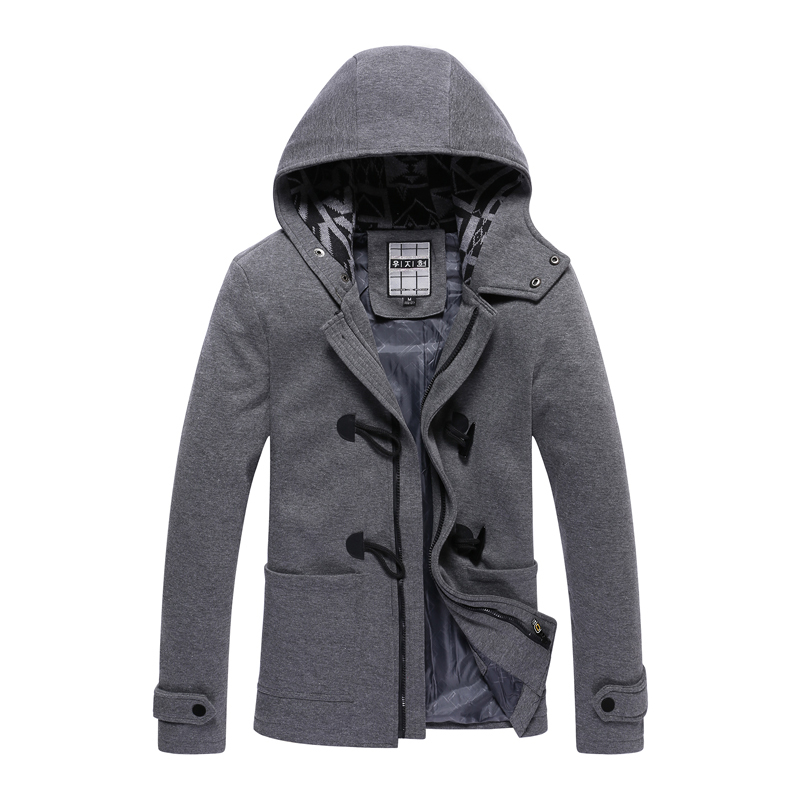 2015 Newest  England Style Men Jackets  Original Design Men's Clothing Sweatshirt Winter Hoodie Men Black Cloak Outerwear WZX681