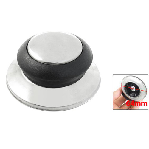 Sale Home 58MM Diameter Plastic Handle Silver Tone Base Pot Lid Knob Best Selling