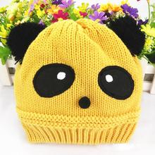 Winter Cute animal Panda Baby Hats boy girl kids Warm crochet beanie hats cap for