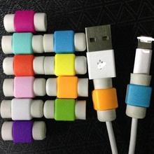 5 pcs/lot New candy color plastic digital cable protector Cord Protecotor Protective sleeves cable winder cover for iphone ipad