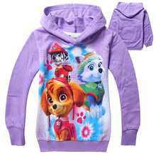 Dogs Hoodies Thin Sweatshirt Boys Girls Spring Autumn Coat Kids Long Sleeve Casual Outwear Baby Clothing Girls Hoodies