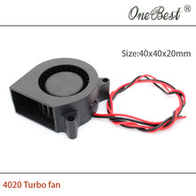 DIY Parts 4020 cooling fan 12V 0.05A Turbo fan for 3D printer accessories 40x40x20mm(40*40*20mm) small turbo blowe free shipping