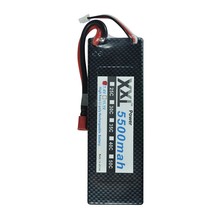 XXL T Plug RC Car Hard Case 5500mAh 2S 7.4V 35C RC LiPo Battery AKKU Car RC10B4 RC10T4 Evader Toys & Hobbies Helicopter