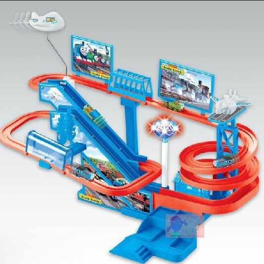 Children Music & Light Thomas Rail Car Toys Plastic Thomas Track Car Toy Puzzle Track Car Electric Train Brinquedos