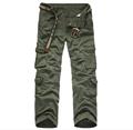2016 Spring and summer outdoor thin overalls loose cotton trousers pocket multi male pants straight men