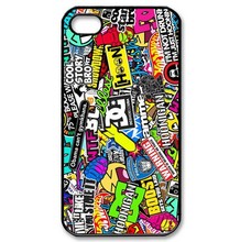 Hoonigan Ken Block Smiley DC Various Brands Logo Graffiti Sticky Bomb Hard Cover Case for iphone 4/4s/5/5s/5c/6/6plus