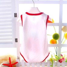 2015 hot sell high quality baby bodysuit newborn clothing sleeveless summer style cartoon animal kids outfits