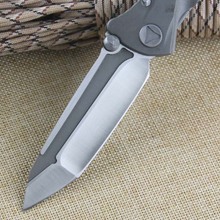 Matt TC4 titanium SOCOM D2 triangular blade Satin pocket folder mountain outdoor camping wild boar tactical