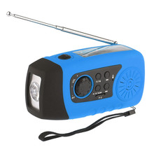 new Arrival Dynamo Emergency Solar Hand Crank Self Powered FM Radio WIth 1 LED Flashlight
