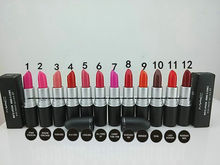 12 PCS MC Makeup Matte Lipstick Rouge A Levres Cosmetics Lipstick Batom Mate Lips Mc Lipstick