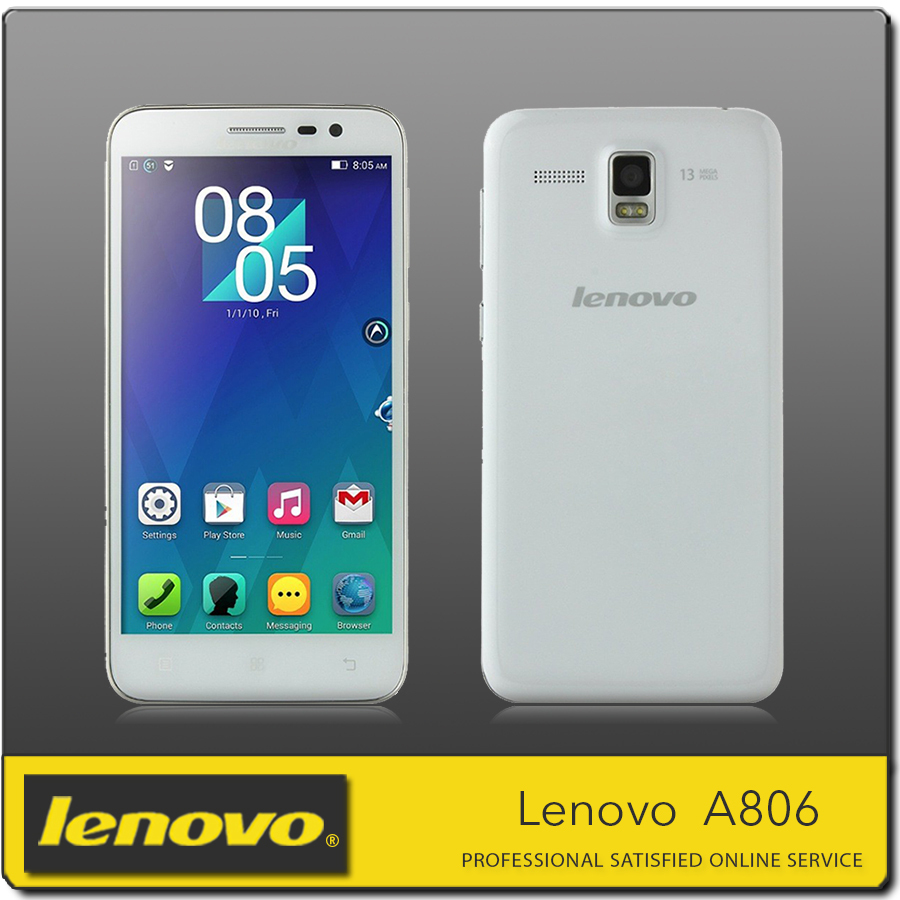 Lenovo A806 A808T 5 1280 720P Single SIM Card 13 0MP MTK6592 Octa core 1 7G