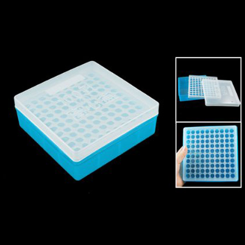 WSFS Wholesale 2 X Plastic Square Laboratory 1.5ml Centrifuge Tube Case Box
