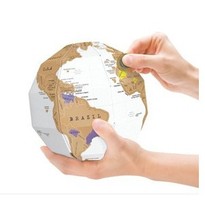 Diy raveler Globle Scratch mapa, 3D reunir mapa mundial de viajes rasguño envío gratis(China (Mainland))