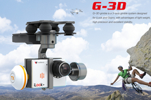 Free Shipping Walkera G-3D Brushless Gimbal for Gopro Hero 3 & iLook Camera Support QR X350 Pro / Tali H500