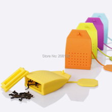 HOT Sale Fashion Creative Silicone Bag-Shaped Tea Strainer Tea Infuser Bag Tea Package Tea Filter 2015 NEW CB2015020301