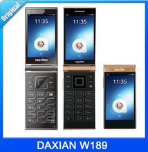 New Daxian W189 Old man Flip Mobile phone 3.5″ IPS Dual Screen MTK6572 Dual core WCDMA 5MP Android 4.2 System Mobile Phone