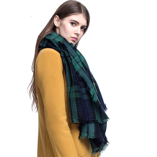 Za winter sjaal 2016 font b Tartan b font Sjaal vrouwen Plaid Sjaal cuadros Nieuwe Designer