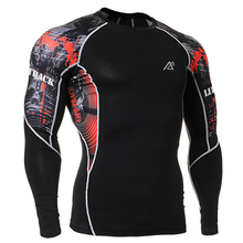 Men 3D Printing Compression Tights Gym MMA Fitness & Exercise Bodybuilding Fitness Wear T-Shirts Outdoor Running Sports Clothes