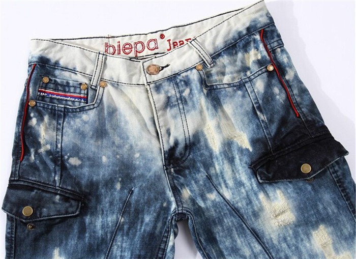 Mens Denim Biker Jeans04