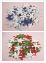 48pcs/144pcs hang up Christmas assorted snowflake 3cm non-woven motif felt 14010322