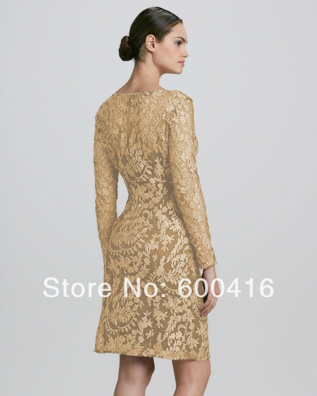 Free Shipping 2014 New Arrival Elegant Vintage Gauze  Embroidered Long Sleeve Dress 140308KM04