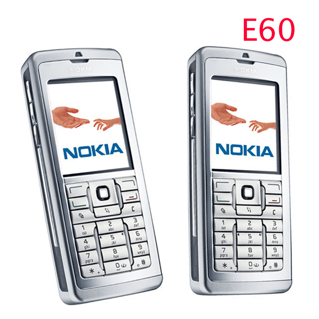 Original Unlocked Nokia E60 mobile phone Triband 3G Bluetooth WIFI Cheap Smartphone refurbished 1 year warranty