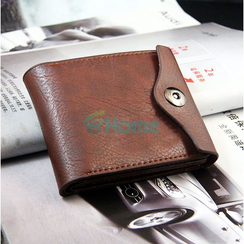 New Men Leather Bifold ID Cards Holder Coin Pocket Bag Slim Purse Wallet Fashion 60441