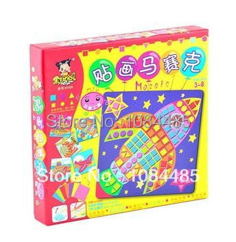 Transportation tools Kids New EVA Sticky Mosaics Classic IQ Sticky educational toy for children