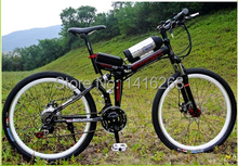 EN15194 Electric Bicycle 36v10ah 26″ folding electric mountain bike 21 speed e-bike
