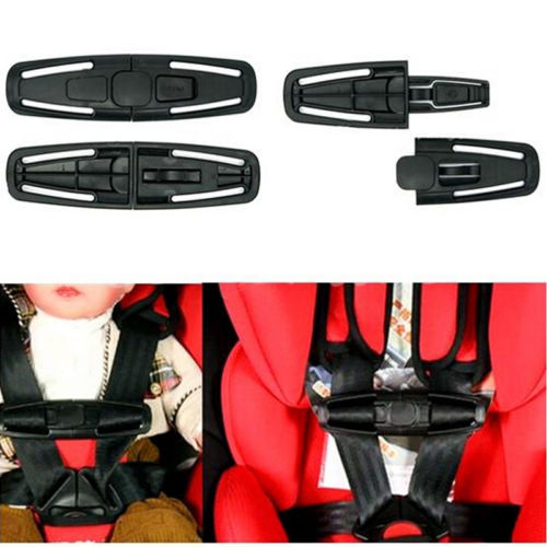 Useful Black Car Seat Belt Pads Safety Lock Clip Cover Seat Strap Belt Harness Knots