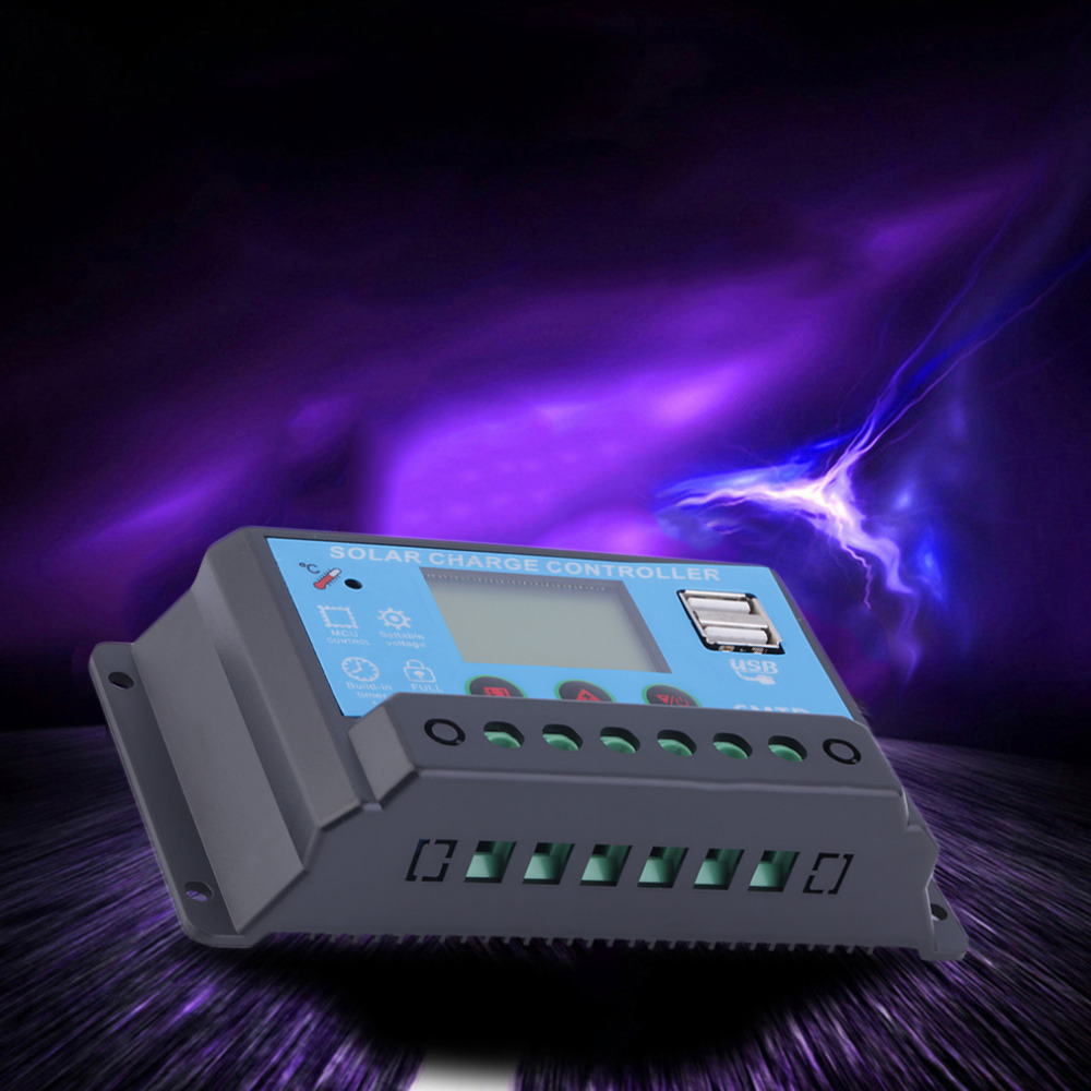USB Solar charge controller 20A With Dual USB Output 12V 24V auto work LCD Dispaly PWM Solar regulator Max 480W Input Top Sale USB Solar charge controller 20A With Dual USB Output 12V 24V auto work LCD Dispaly PWM Solar regulator Max 480W Input Top Sale