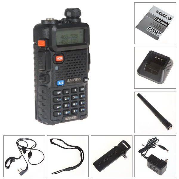 2 . BaoFeng -5r   136 - 174  / UHF 400 - 480  5  128CH     1800  